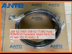 208-62-74611 208-62-75380 नली KOMATSU PC400-7E0 PC450LC-8 के लिए खुदाई मशीन स्पेयर पार्ट्स
