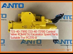 723-40-71810 723-40-72100 नियंत्रण वाल्व KOMATSU खुदाई मशीन स्पेयर पार्ट्स PC270-8 के लिए उपयुक्त