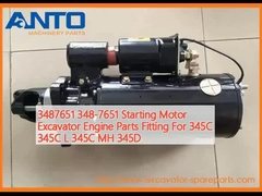 3487651 348-7651 स्टार्टिंग मोटर एक्सकेवेटर इंजन पार्ट्स फिटिंग फॉर 345C 345C L 345C MH 345D