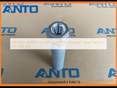 491-6075 4916075 तेल फिल्टर KOMATSU खुदाई मशीन के लिए स्पेयर पार्ट्स C7.1 320 323