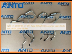 6156-71-5110 6156-71-5111 ट्यूब KOMATSU SAA6D125E-3B-8M के लिए खुदाई मशीन स्पेयर पार्ट्स