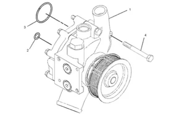352-2125 3522125 एक्सकेवेटर इंजन पार्ट्स के लिए वाटर पंप C9 330D 336D 336D2 340D