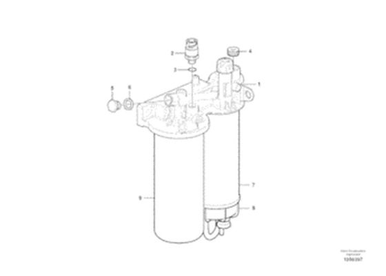VOE11110683 11110683 वोल्वो खुदाई के लिए ईंधन फ़िल्टर EC140C EC210C